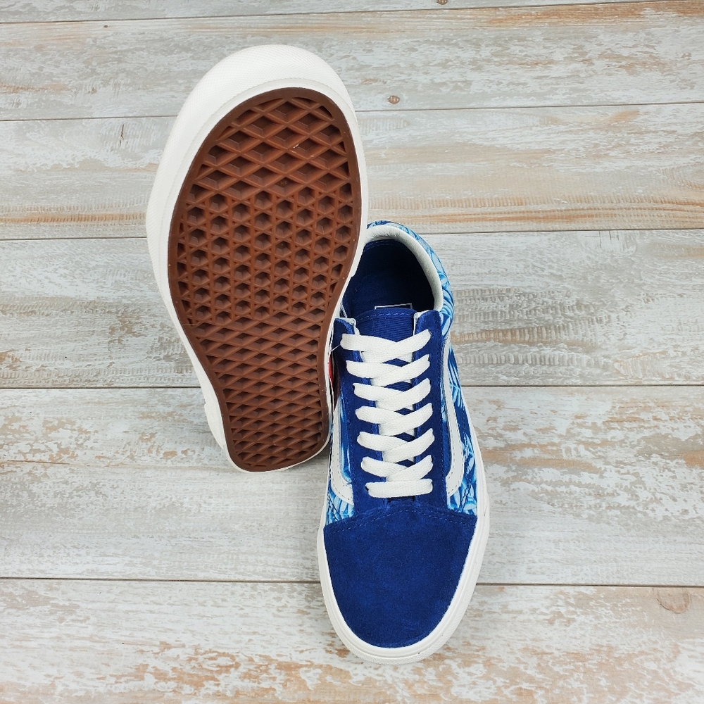 Vans Old Skool Solar Floral True Blue Marshmallow - Picture 7 of 9